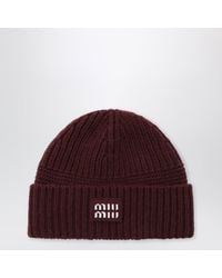 Miu Miu - Amaranth Beanie - Lyst
