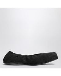Alaïa - Two-Tone Ballerina With Square Toe - Lyst