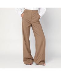 Max Mara - Wide Wool Trousers - Lyst