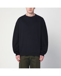 Dries Van Noten Verner Panton Hand Print Sweatshirt Navy in Blue
