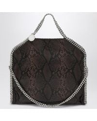 Stella McCartney - Falabella Tote Fold Over Mit Schlangenprint - Lyst