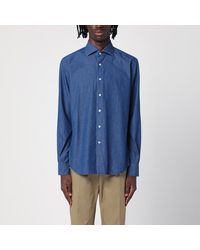 Xacus - Indigo Denim Cotton Shirt - Lyst