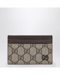 Gucci - Porte-Cartes En Tissu Gg Supreme/Ébène - Lyst