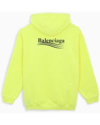 Balenciaga Fleece Political Campaign Medium Fit Hoodie in Pink for Men -  Lyst