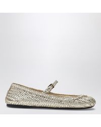 Prada - Woven Leather Ballet Flats - Lyst