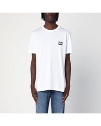 Dolce & Gabbana - T-Shirt With Logo Plaque - Lyst