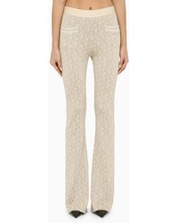 Palm Angels - Viscose Trousers With Logo - Lyst