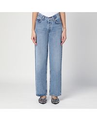Agolde - V-waist baggy jeans color fairway - Lyst