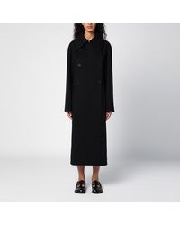 Loewe - Wool Double-breasted Coat - Lyst