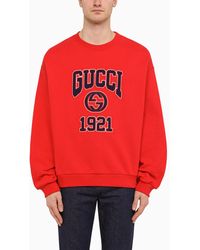 Gucci - Cotton Crewneck Sweatshirt With Logo - Lyst
