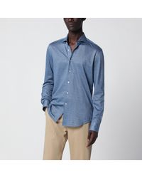 Xacus - Light Cotton Blend Tailor Fit Shirt - Lyst