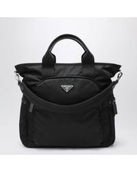 Prada - Re-Nylon And Saffiano Shopping Bag - Lyst