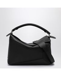 Loewe - Borsa puzzle media nera - Lyst