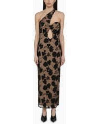 ROTATE BIRGER CHRISTENSEN - Midi Dress With Flowers And Beads - Lyst