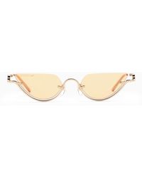 Gucci - Cat Eye Sunglasses Gold And - Lyst