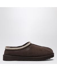 UGG - Pantoufles Tasman Couleur Cacao En Cuir - Lyst