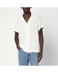 Séfr - Camicia noam bianca in misto lana - Lyst