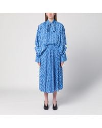 Balenciaga - Printed Dress - Lyst