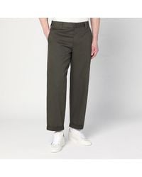 Golden Goose - Dark Cotton-Blend Trousers - Lyst