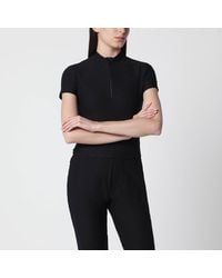 Gucci - Gg Jacquard Jersey T-Shirt With Half Zip - Lyst