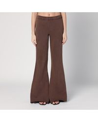 Entire studios - Cotton Flared Trousers - Lyst