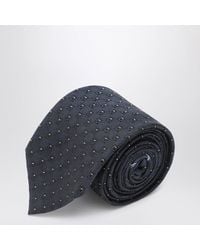 Ferragamo - Dark Gancini Silk Jacquard Tie - Lyst