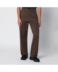 Moncler - Khaki Technical Cotton Trousers - Lyst