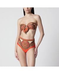 Zimmermann - Mahon Scarf Bikini Top With Paisley Motif - Lyst