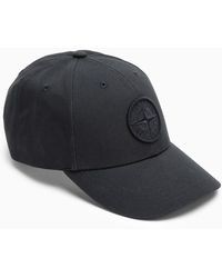 Stone Island - Cappello da baseball navy con logo - Lyst