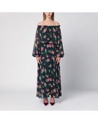 ROTATE BIRGER CHRISTENSEN - Robe Avec Motif Floral En Polyester Recyclé - Lyst