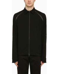 Herno - Zipped Shirt In Technical Fabric - Lyst