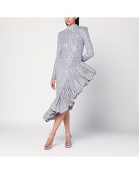 ROTATE BIRGER CHRISTENSEN - Asymmetrical Dress With Sequins - Lyst