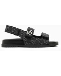 Gucci - Low Sandal In /grey gg Fabric - Lyst