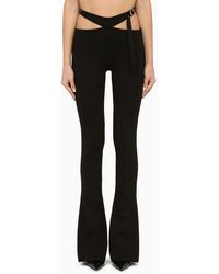 The Attico - Slim Trousers With Cut Out - Lyst