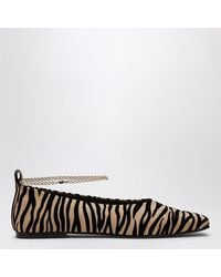 MARIA LUCA - Ballerina Augusta Mit Zebradruck - Lyst