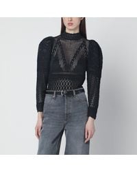 Isabel Marant - Dahara Openwork Knit Top - Lyst