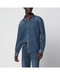 Saint Laurent - Cassandre Denim Shirt - Lyst