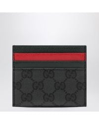 Gucci - Schwarzes Kartenetui Aus Gg Supreme Canvas - Lyst