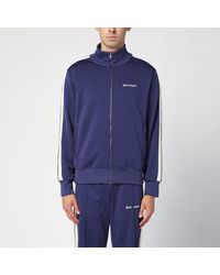 Palm Angels - Track Classic Zip/cardigan Sweatshirt Navy - Lyst