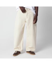 Studio Nicholson - Cream Paolo Wide-Leg Jeans - Lyst