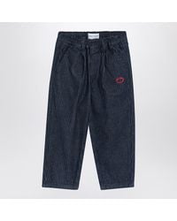 Bobo Choses - Marineblaue Gestreifte Jeans - Lyst