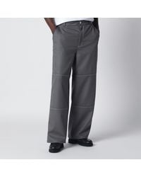 Ami Paris - Wool Canvas Workwear Trousers - Lyst