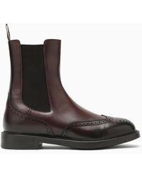 Doucal's - Ebony/black Leather Boot - Lyst