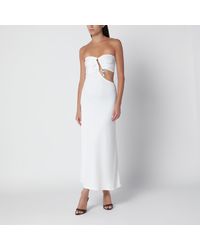 Christopher Esber - Strapless Dress With Crystal Pendant - Lyst
