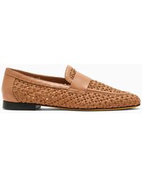 Doucal's - Walnut-coloured Woven Leather Moccasin - Lyst