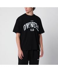 Represent - Schwarzes Owners Club T-Shirt Aus Baumwolle - Lyst
