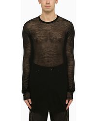 Rick Owens - Semi-transparent Wool Sweater - Lyst