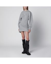 The Attico - Melange Cotton Jersey Mini Dress - Lyst
