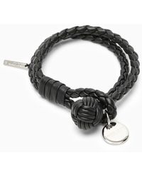 Bottega Veneta - Double Bracelet In Woven Leather - Lyst