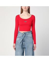 DIESEL - Top Cropped M-Vera-Ls - Lyst